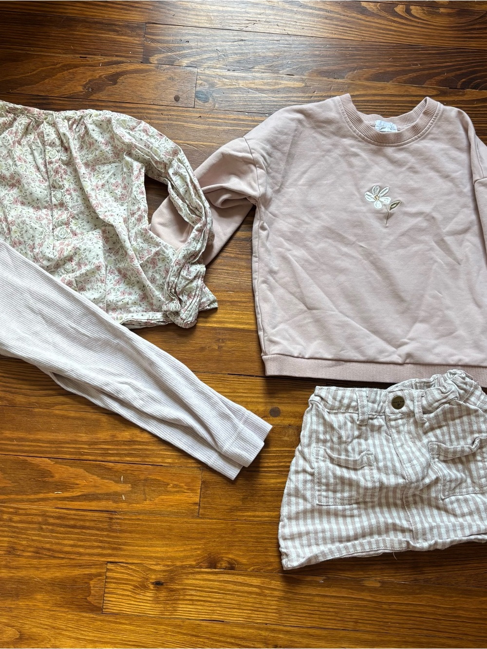 Girls Jamie Kay Pastel Pink Floral Outfits bundle